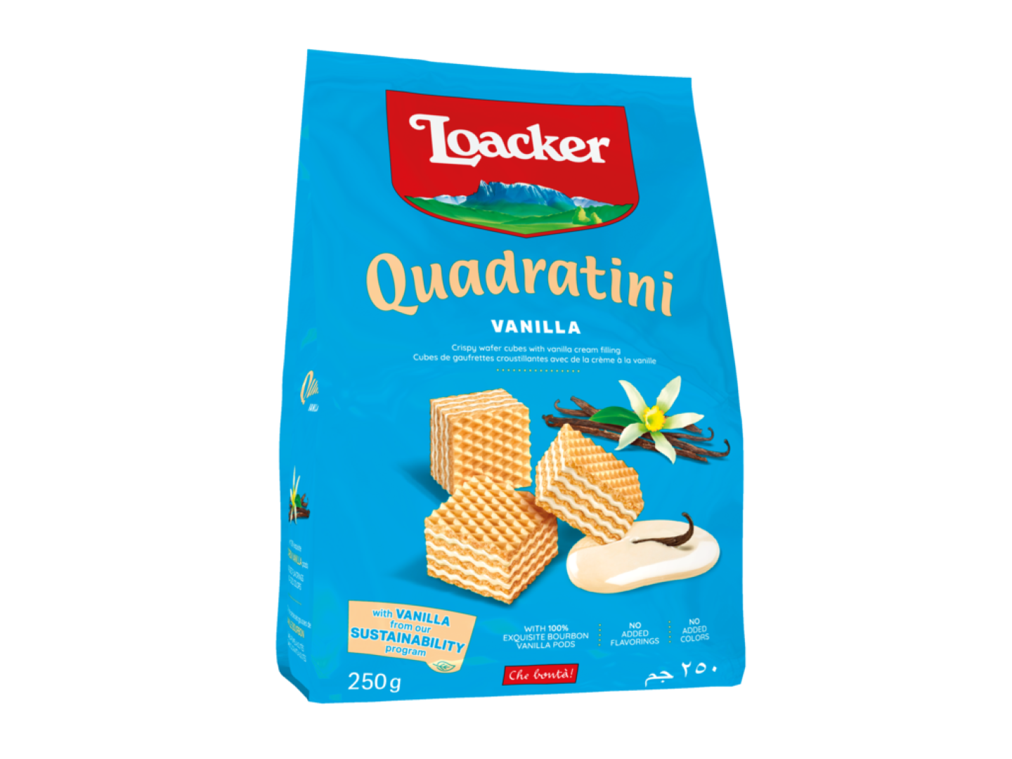 LOACKER QUADRATINI VANILLA 125G
